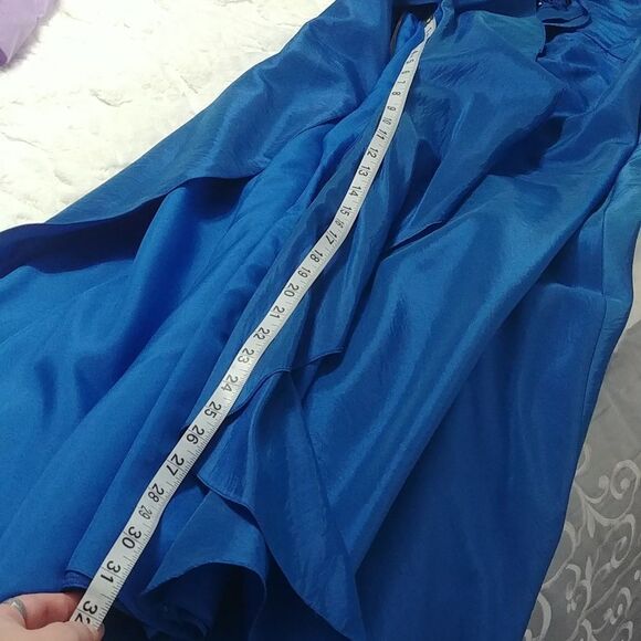 NWT LAFEE E147058 Cobalt Sweetheart Neckline Blue Strapless Prom Dress 4 - Picture 11 of 13